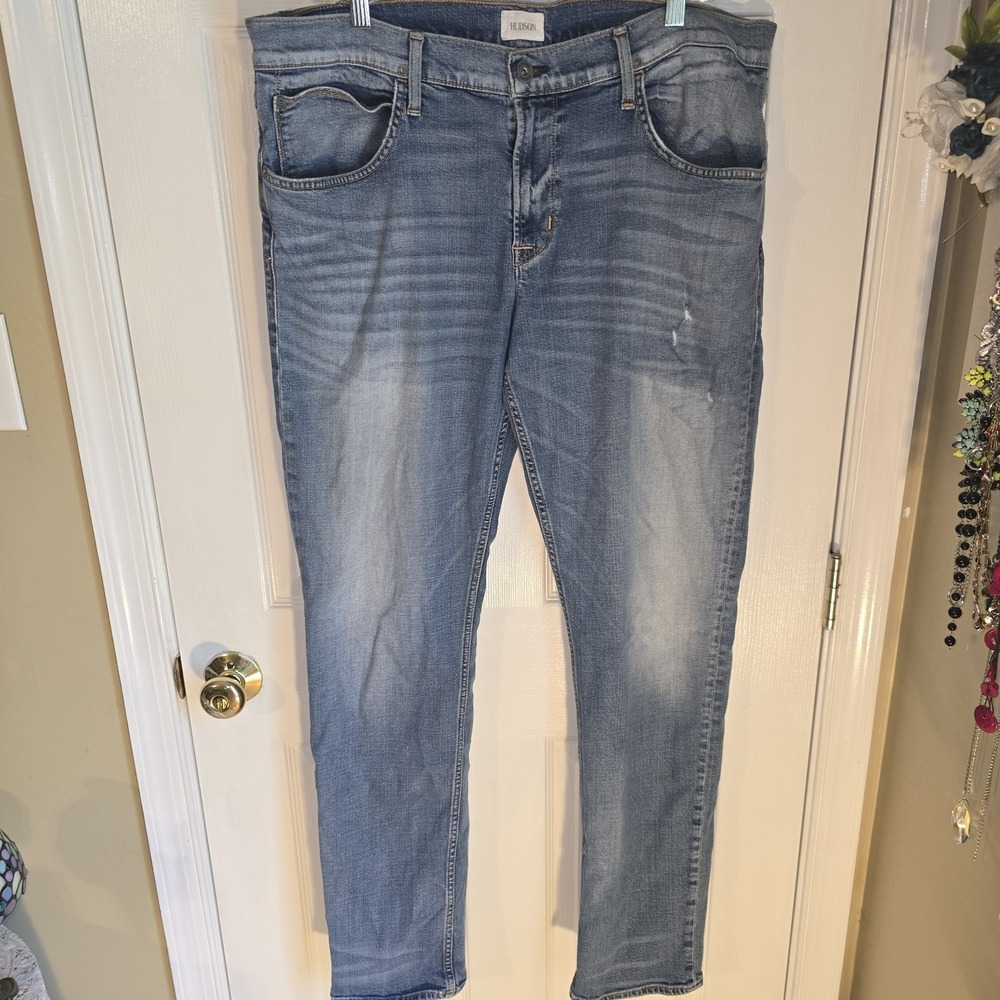 Slim Straight Men’s Jeans - Light Blue Wash
